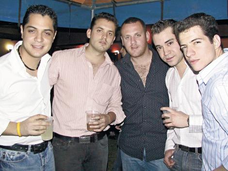 Alex, Blas, Damián, Enrique e Israel