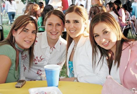 Valentina Treviño, Luly Berlanga, Ana Laura Treviño y Mariana Algara