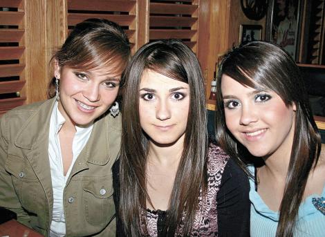 Carmina Fernández, Karina Berlanga y Paulina Giacomán