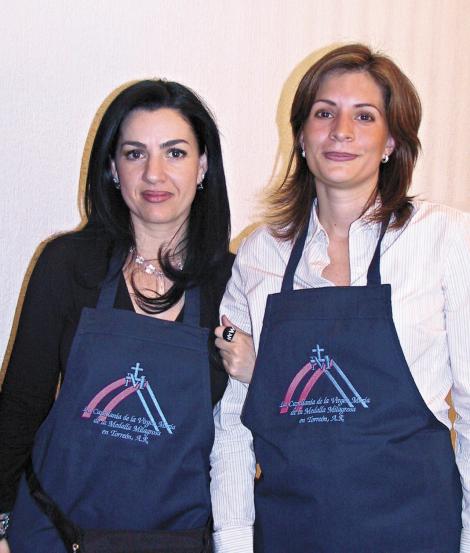 Lorena Silveira de González y Mónica Martínez de Obeso