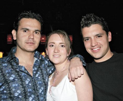 Israel Garza, Alma Villalobos y Roberto Barranco