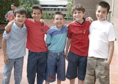 Federico González, Pablo Garza, Gnearo Miguel Cervantes, Mauro Alvarado y Axel González