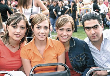 Laura Zermeño, Karen Plata, Daniela Rubio y Poncho Campa