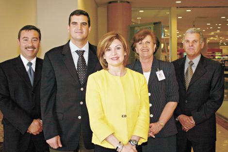 Jaime Manrique, Alfredo Murra, Nury Murra, Magdalena Leal y Rolando González Leal