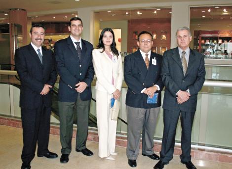 Jaime Manrique, Alfredo Murra Farrus, Patricia Díaz de Rivera, David Montelongo y Rolando González Leal