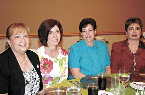 Pily Martínez de Rodríguez, Mavisa Rodríguez Garza, Ana Mary de Fernández y Marusa Tueme de Fernández