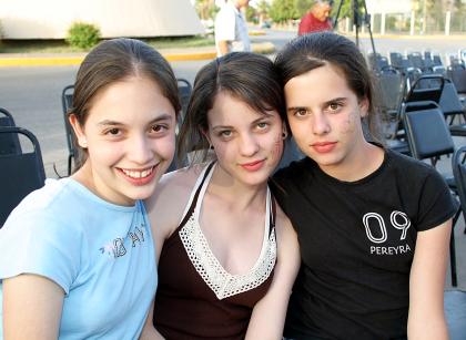 Gaby Treviño, Pili Mireles y Brenda Sánchez