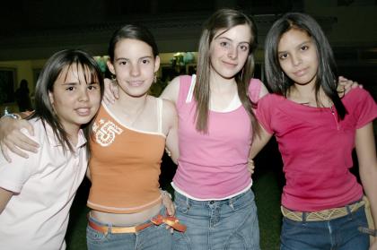 Marcela, Lucía, Ale y Sofía