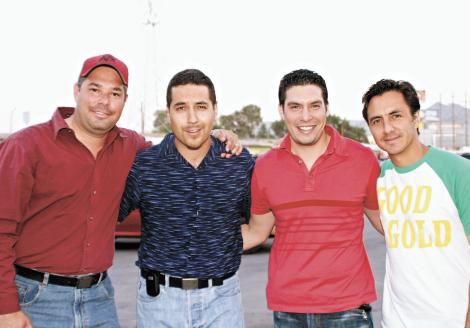 Salim Fahur, Emilio Flores, Jorge Méndez y Guillermo