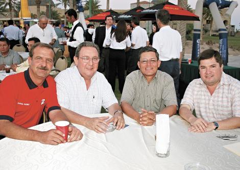 Jorge González, Federico Montaya, Gerardo Valdés y Rafael Saborit