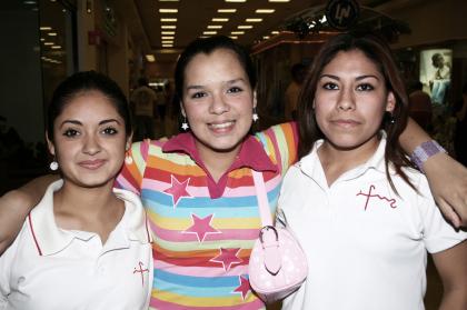 Fátima Betancourt, Karla Vázquez Giacomán y Julieta Azucena Sánchez.