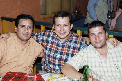 Jorge Torres, Iván Manuel Guevara y Alejandro Huerta.