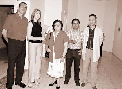 Juan Antonio Chávez, Martha Chávez, Martha Chávez, Martha de la Peña, Miguel Canseco y Guilles Guey.