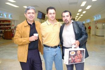 Miguel Habib, Edrel Elías y Fernando Dacaret viajaron a México.