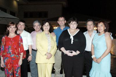 Claudia de Valdés y Gerardo Valdés, Alma Rosa de Campos y Jesús Campos, Elena de Villarreal y José Villarreal, Esther de Bartoluchi y Francisco Javier Bartoluchi.