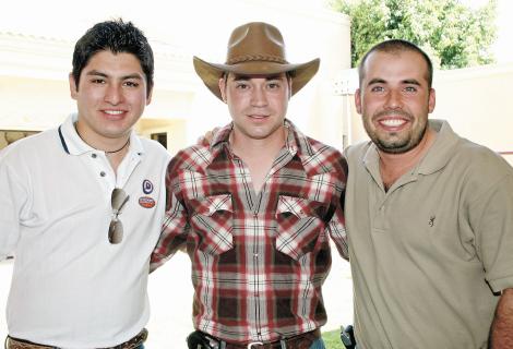 Alfonso Perales, Damián Aguilera y Eduardo Herrera