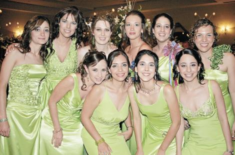 Alejandra Solis, Verónica Santos, Alejandra Galán, Lilette Chaurand, Perla Alfani, Claudia Mendiola, Cecilia Ocampo, Maricarmen Chávez, Georgina Cassani y Nidia Chapa