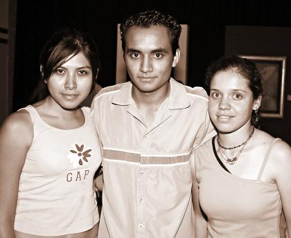 Mónica Cervantes, Román Delgado, y Natalie Sánchez.