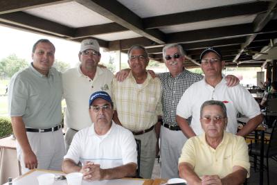 Alberto López Garza, Víctor Sirgo Oriz, Feliciano Zavala, Francisco,m Estrada, Federico Montoya, Jesús Aranzábal y otro compañero.