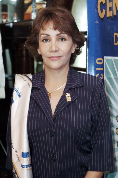 María de la Luz Martínez de Méndez Lastra, presidenta del Club Rotario de Torreón Centenario.