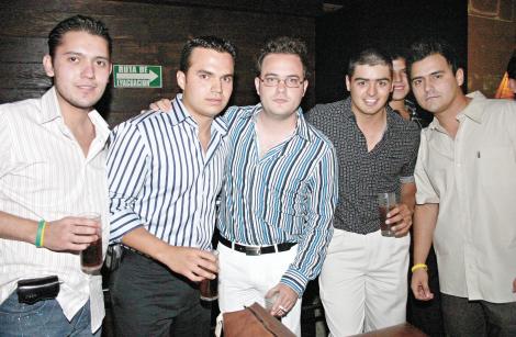 Jorge Zúñiga, Javier Dávila, Alberto Braña, Rafael Álvarez y Agustín Saldaña