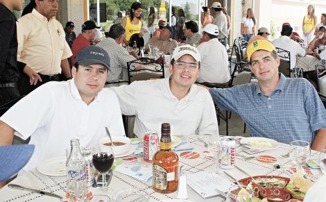 Julio Sandoval, Jorge Torres y Rodrigo Montaña