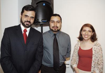 Antonio Méndez Vigata, Miguel Ángel Espinoza e Ileana Pinal.