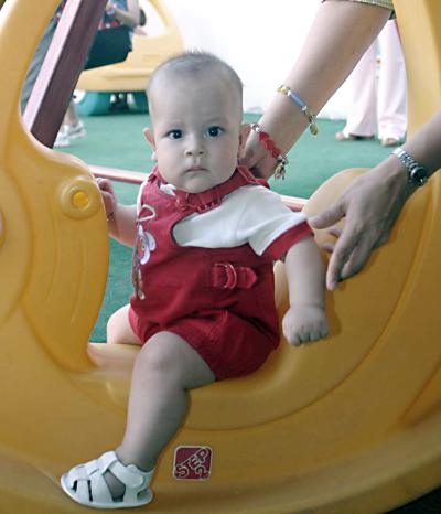 Jesús Alberto Lozano Chaboya, captado en un convivio infantil