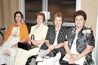 Josefina Aguado, Mary Suárez del Real, Violeta de Cárdenas y Coty Guerra