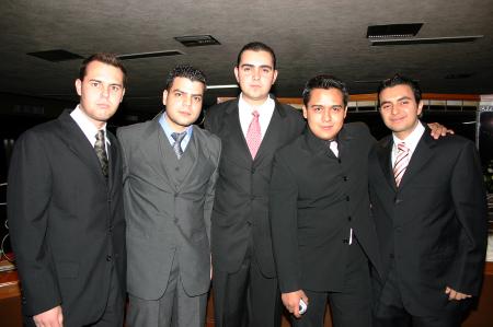 Gerardo Guajardo, Alejandro Marín, Jesús Pamanes, Michel Madrid e Isaac Pámanes