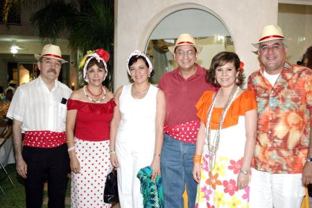 Ignacio y Lucero Méndez, Jesús y Yolanda Nares, César Rafael y Laura de Díaz