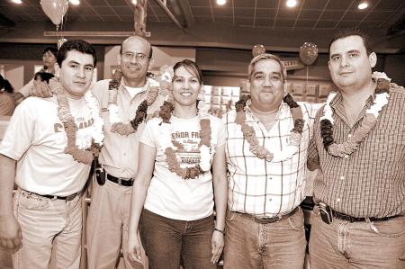 Jorge Aguilera, Francisco Ramírez, Conny Ávila, José Manuel Campillo y Carlos Rebolledo