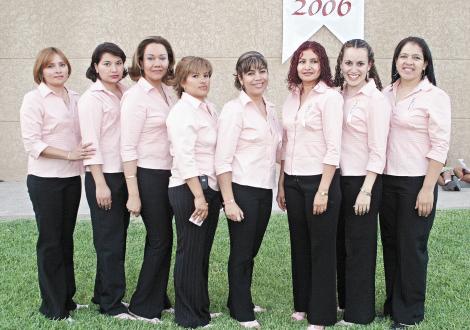 Goretti M. Macías Vera, Verónica Márquez, Leticia Pedroza Romero, Isabel Contreras, Cecilia, San Juanita Valenzuela, Ana María Esquivel Puentes y Mayela Pedroza.