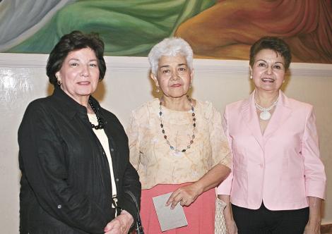 Vivi de la Peña, Amparito Rivera y Victoria Eugenia Acosta.