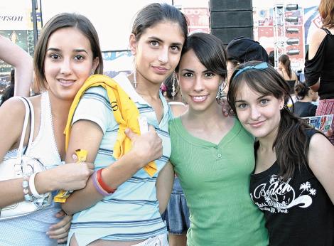 Daniela Alanis, Magaly Berumen, Mariana Chamon y Valeria Rivera.