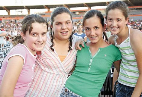 Christy Fernández, Valeria Rivas, Paulina López y Andrea Delgado.