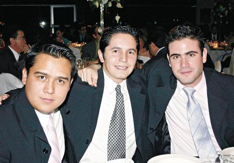 Michel Madrid, Luis Betancourt y Mauricio Maisterrena