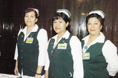 María Elena Collazo, María del Carmen Hernández y María Eugenia Sánchez.