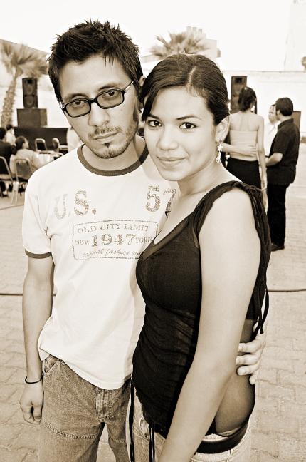 Rogelio Benitez y Brenda Ibarra.