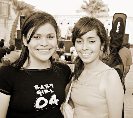 Sandra González y María Fernández.