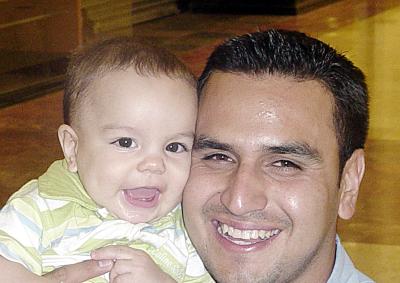 Jorge Mata con su hijo Diego Mata Acosta.