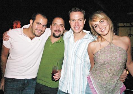 Rolando Elías, Leonardo Álvarez, Manuel Velazco y Bárbara Garza