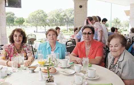 Chela López Mercado, Rosalinda Treviño, Amparo Siller y Martha Hernández