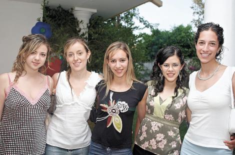 Yunue Acuña, Laura Sánchez, Myriam Martínez, Roberta Cárdenas y Emma Quintana