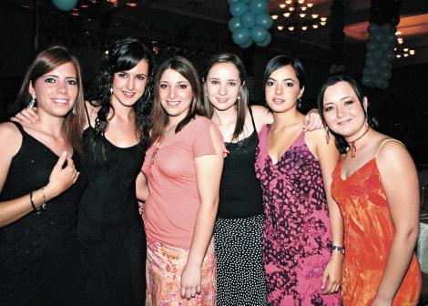 Nuri Quintero, Lucía Sáenz, Ana Laura Viesca, Daniela Teele, Pilar González y Emy Dávila