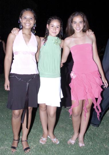 Elizabeth Morales, Bárbara Lara y Cristina Rodríguez.