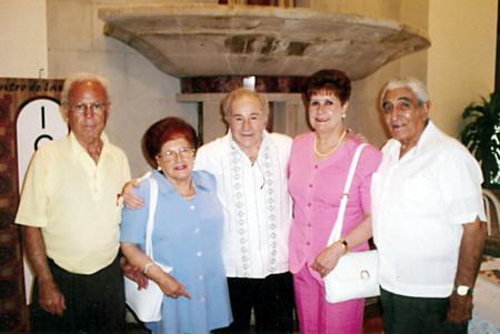 Ricardo Dorantes, Consuelo Sotomayor de Dorantes, Héctor Gómez, Lilia Llamas de Aguilar y Ángel Aguilar.