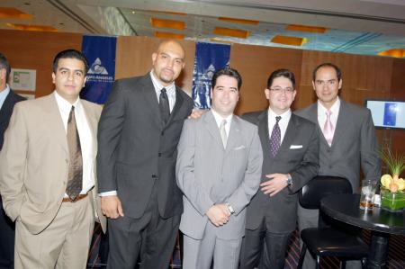 Fernando Gamboa, Javier de la Torre, Raúl Domínguez, Alberto Castilla y César Hernández.