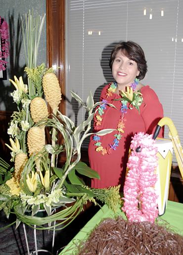 Susana Rodríguez de Vargas disfrutó de una fiesta de canastilla, que le ofreció hace unos días un grupo de amigas.