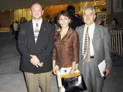 16 de julio 2005
Ángel de la Campa, María de la Luz Martínez de Méndez e Ignacio Méndez.